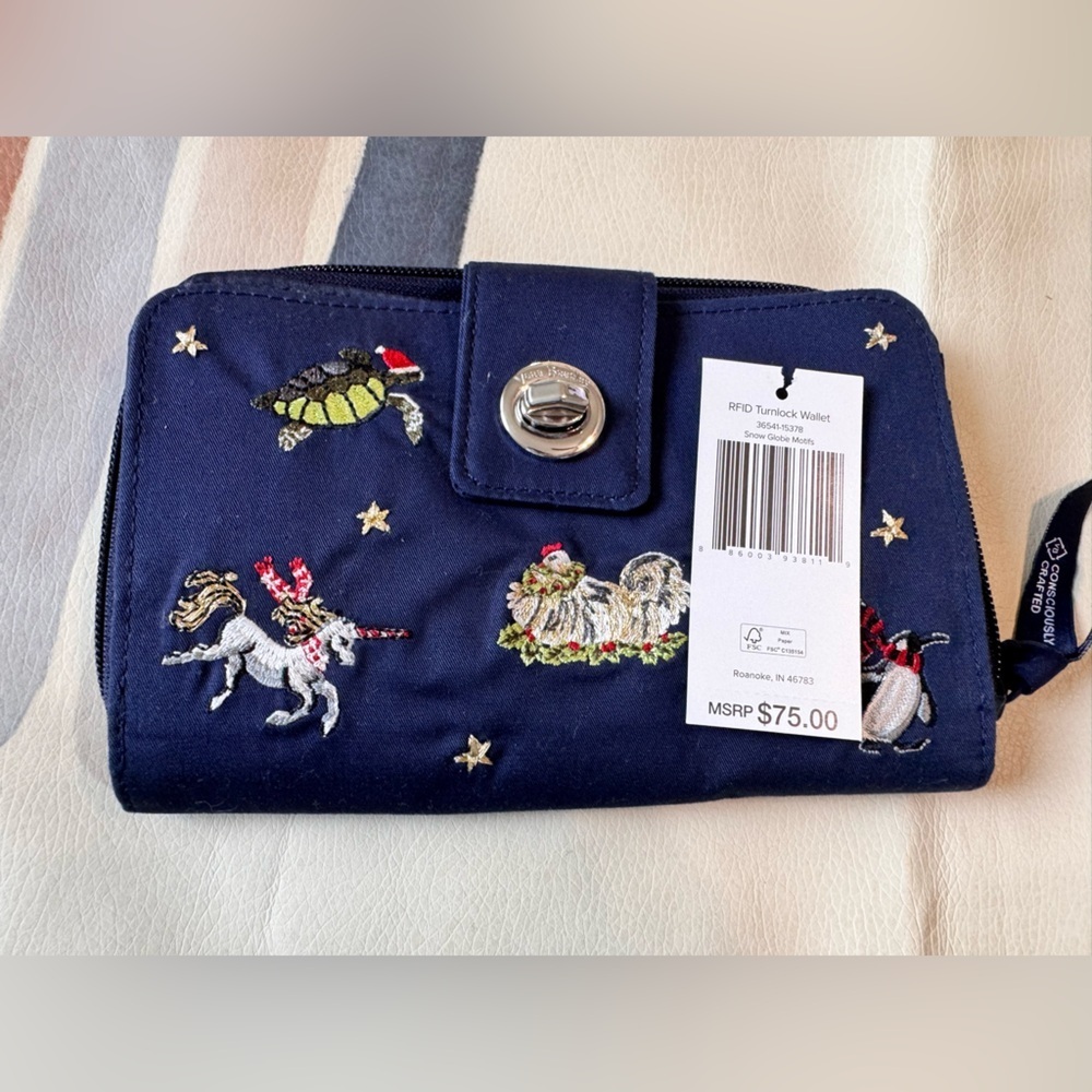 Vera Bradley Turnlock Wallet - Picture 11 of 11